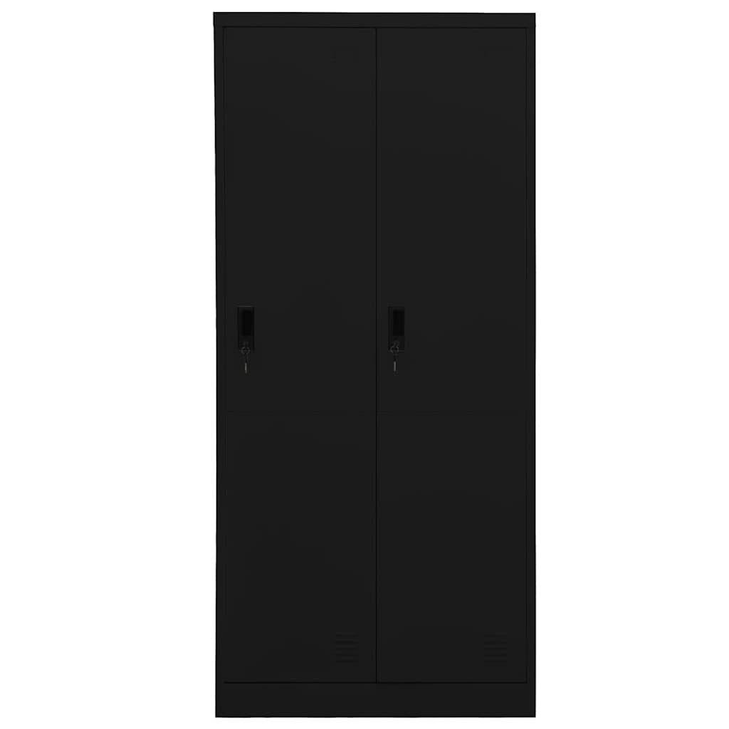 Kleiderschrank Weiß 80x50x180 cm Stahl