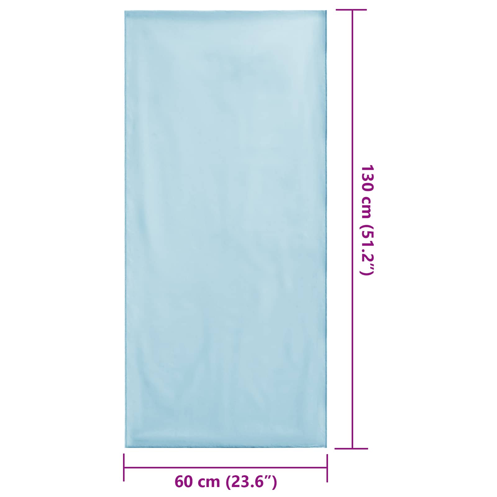 Außenstuhl Handtücher 2 pcs Schwarz 130 x 60 cm