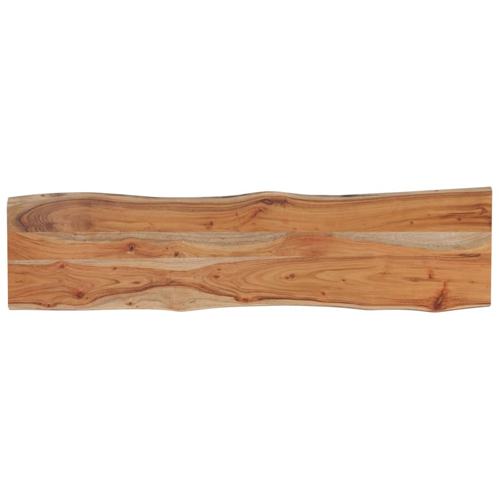Tischplatte 40x40x2,5 cm Rechteckig Massivholz Akazie Baumkante