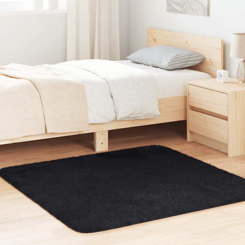 Teppich Shaggy Hochflor NAVARRA Beige 60x100 cm Polyester