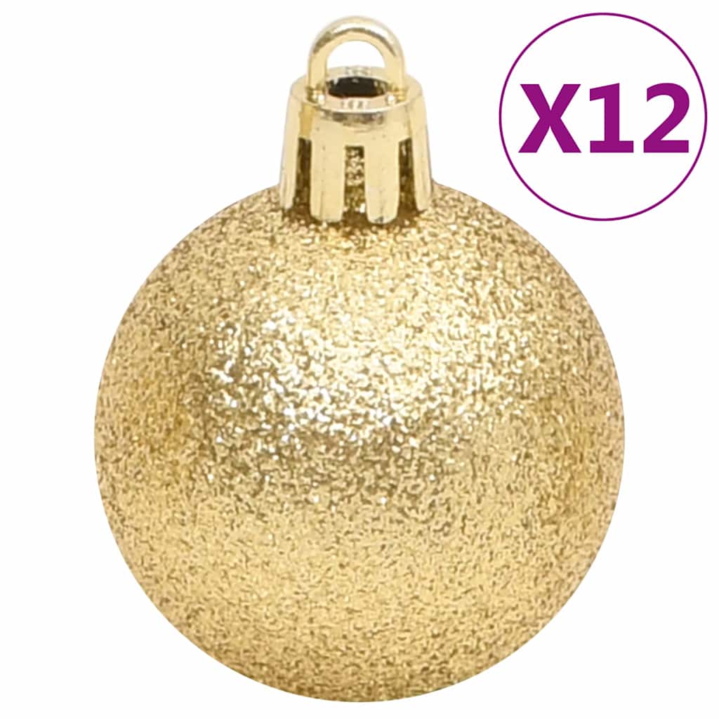 111-tlg. Weihnachtskugel-Set Golden Polystyrol