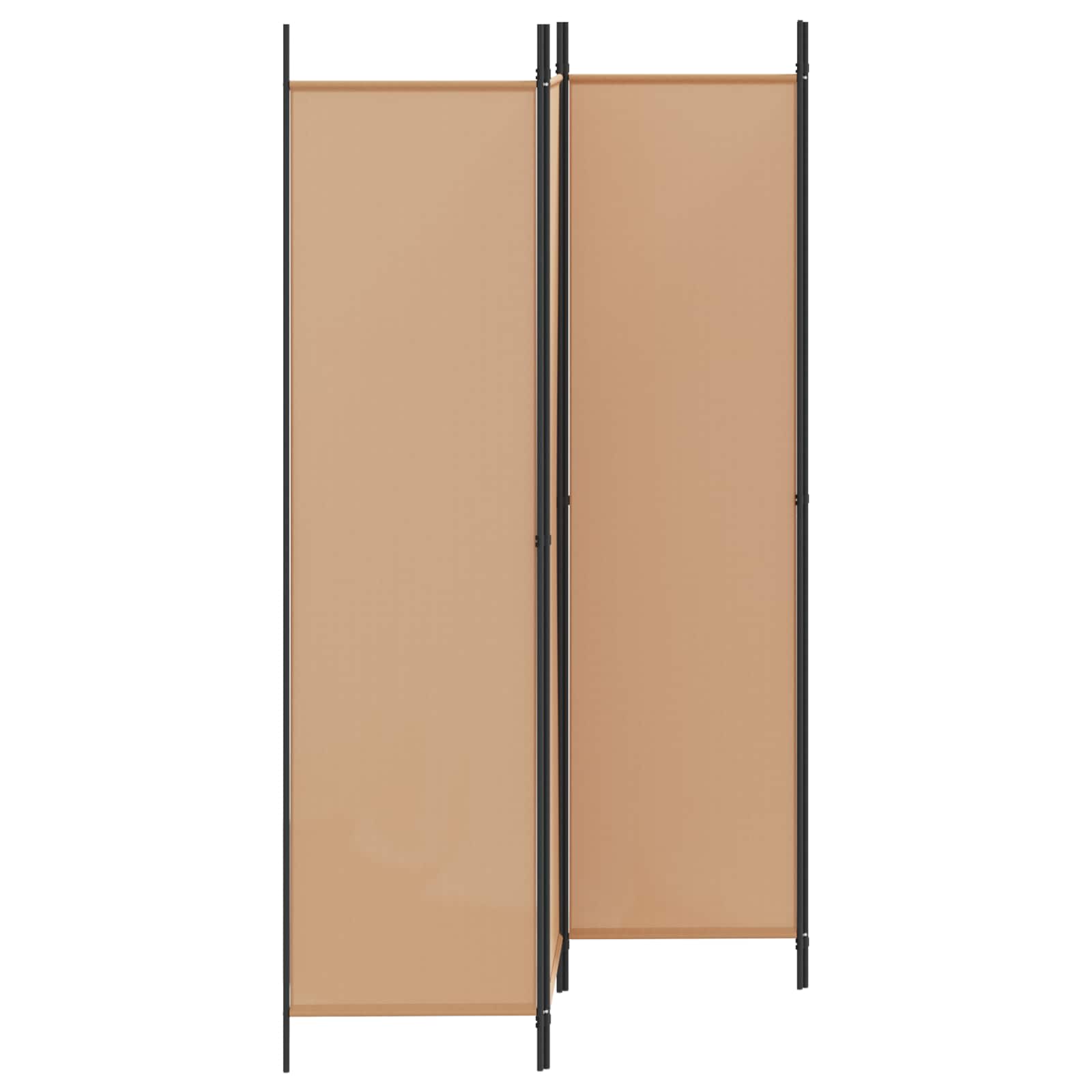 3-tlg. Paravent Schwarz 150x200 cm Stoff