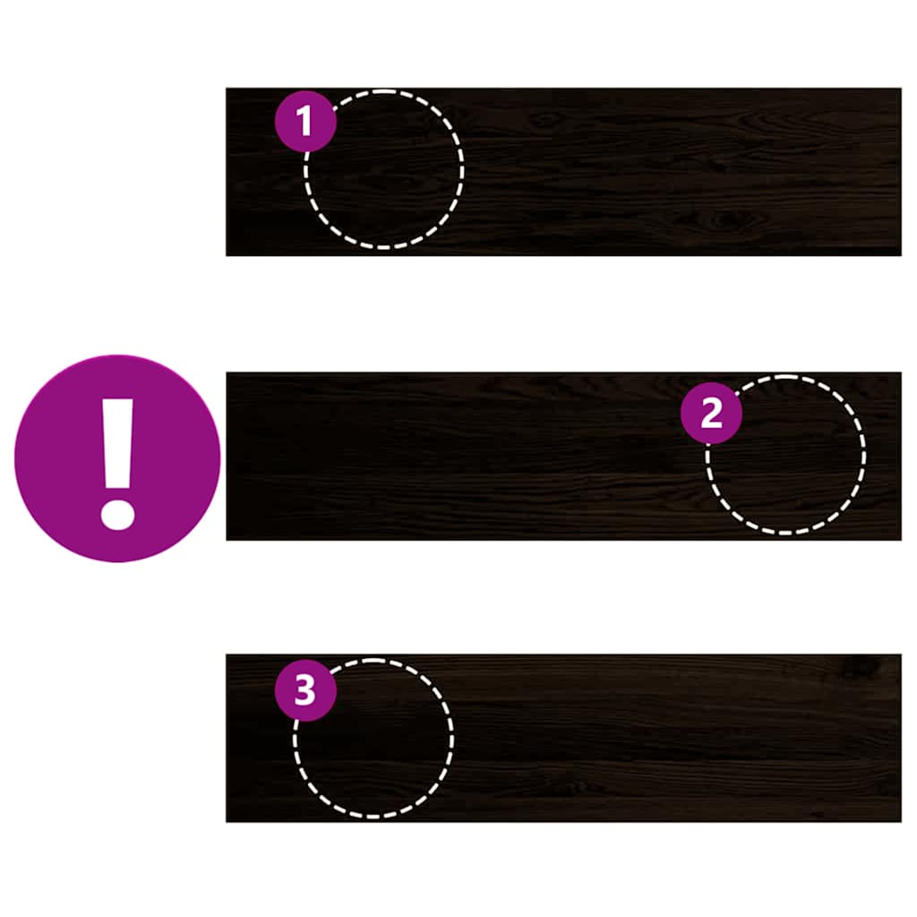 Treppenstufen 4 Stk. Unbehandelt 70x25x2 cm Massivholz Eiche