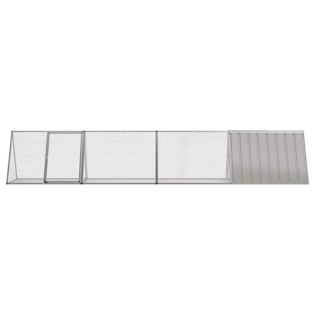 Kaninchenkäfig Anthrazit 201,5x80,5x71 cm Verzinkter Stahl