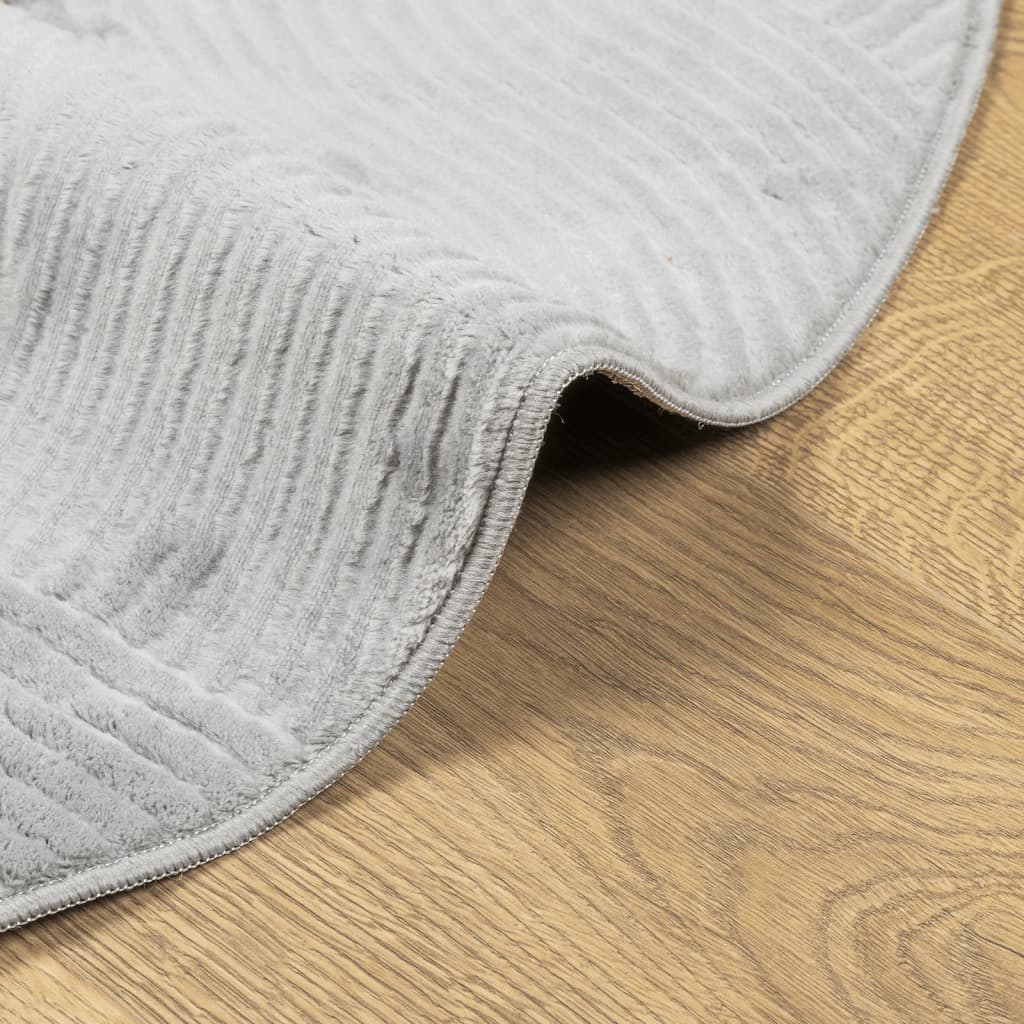 Teppich IZA Kurzflor Skandi-Stil Anthrazit 80x150 cm