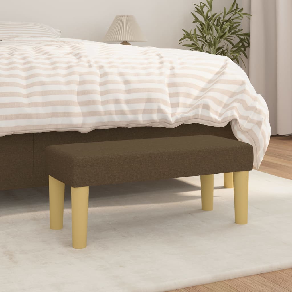 Sitzbank Hellgrau 70x30x30 cm Stoff