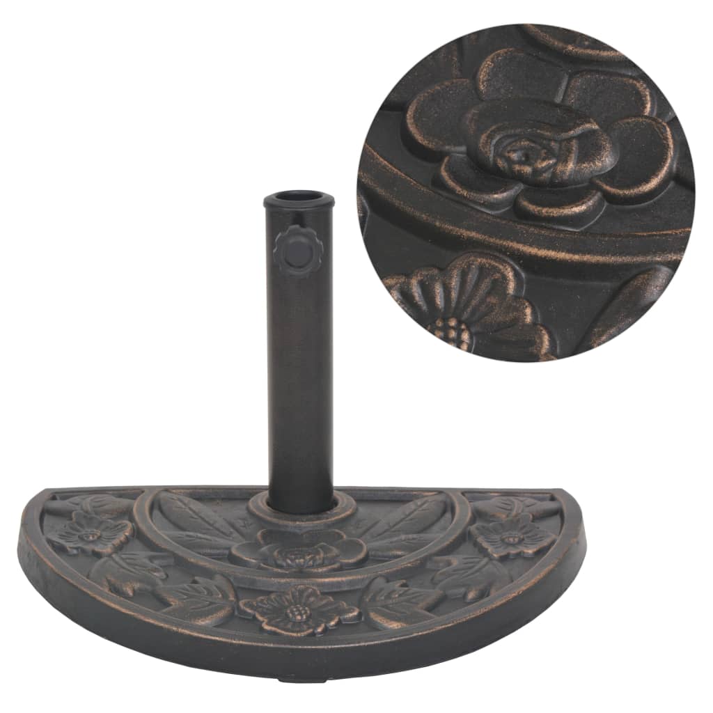 Sonnenschirmständer Harz Rund Bronze 9 kg