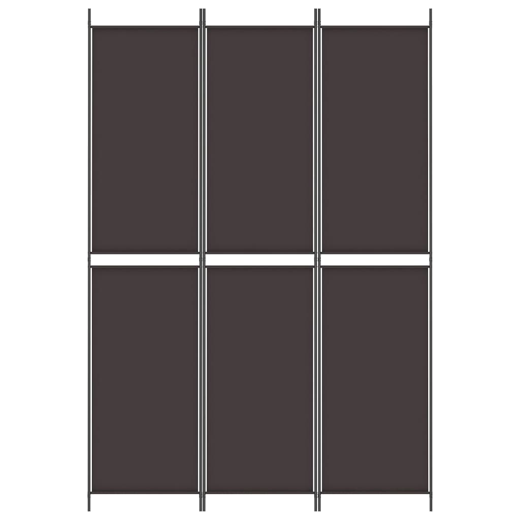 3-teiliger Raumteiler Beige 150 x 180 cm Stoff