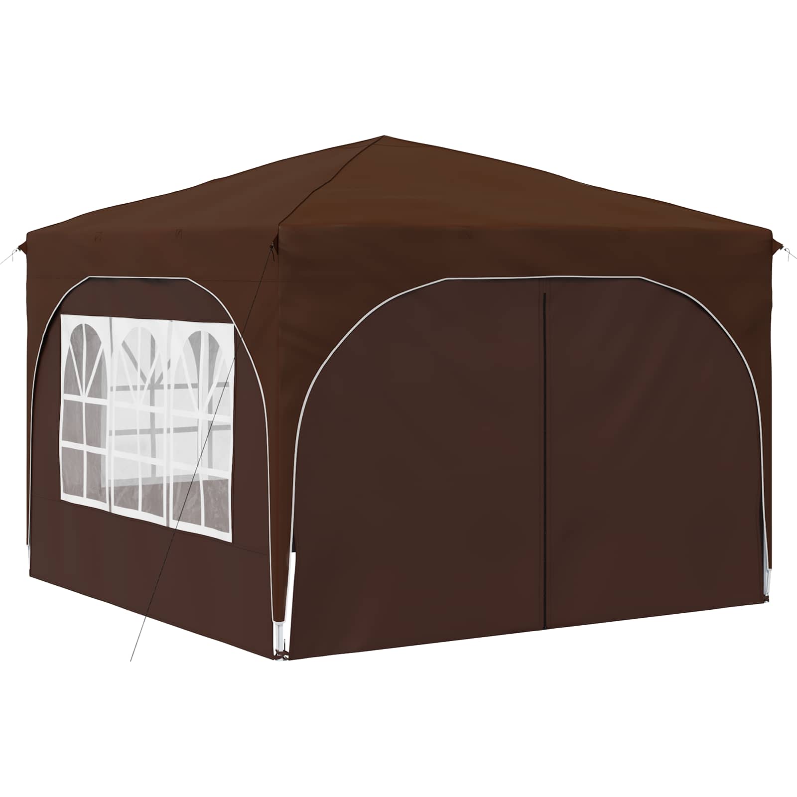 Pop-up Partyzelt 290 x 290 x 245 cm Creme
