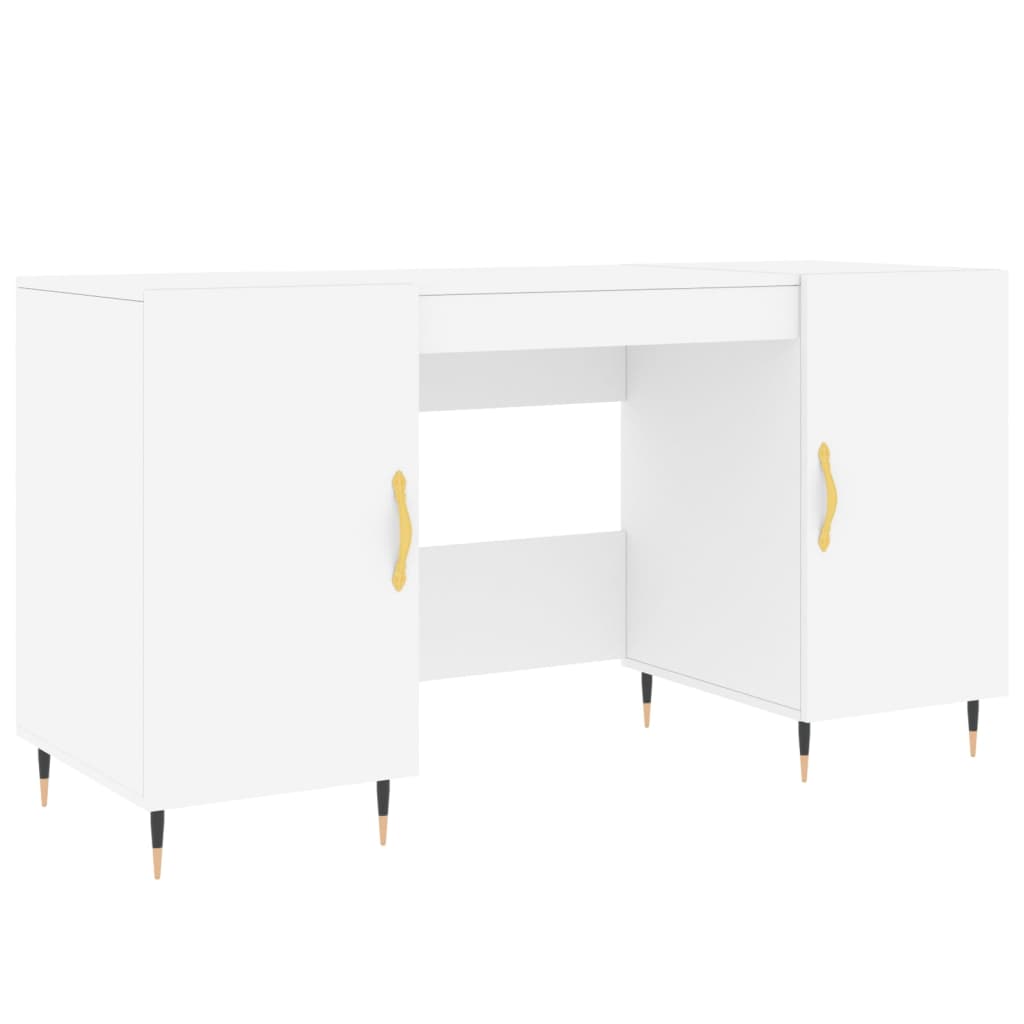 Schreibtisch Betongrau 140x50x75 cm Holzwerkstoff