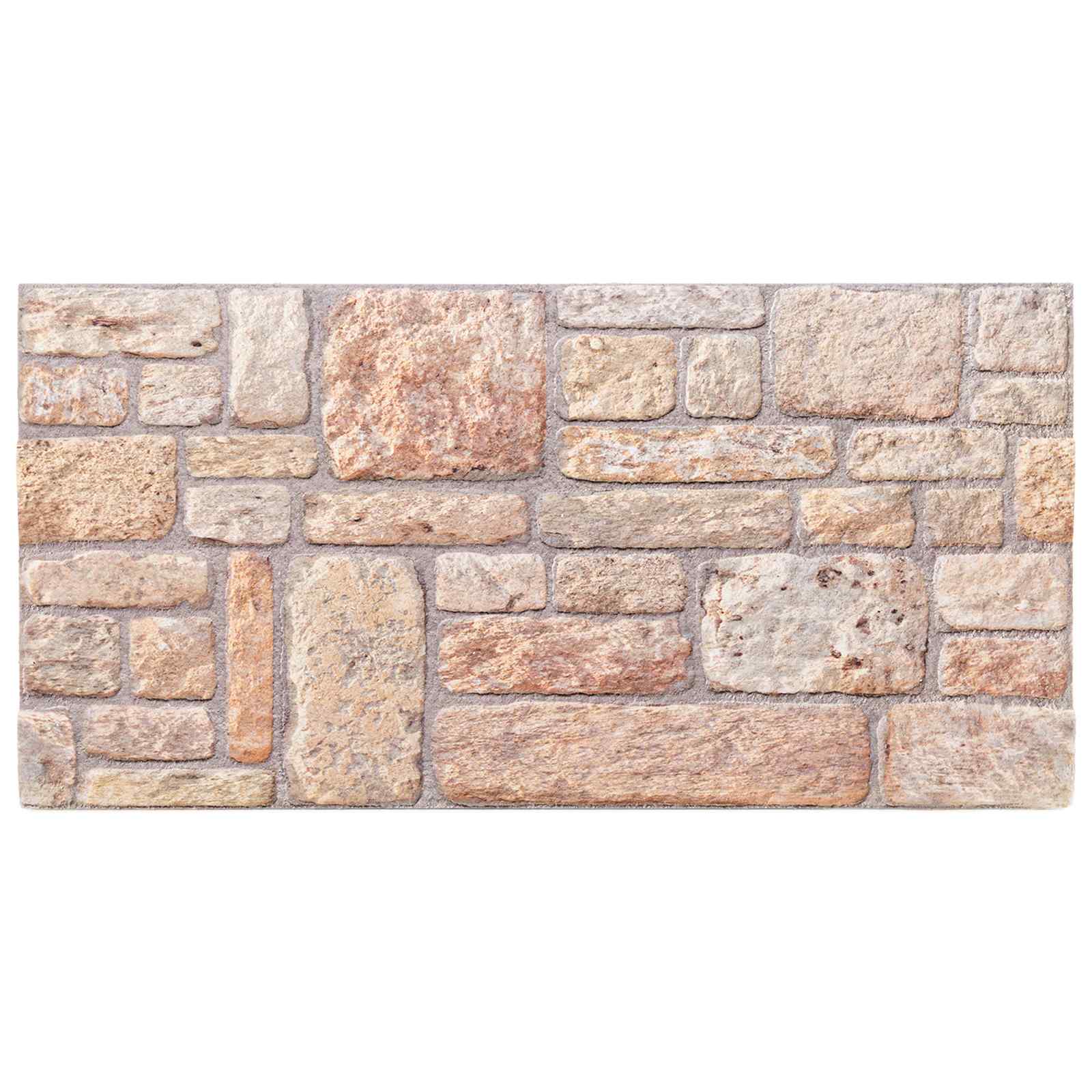 Wandpaneele 10 pcs Ziegel 100 x 50 cm EPS-Schaum