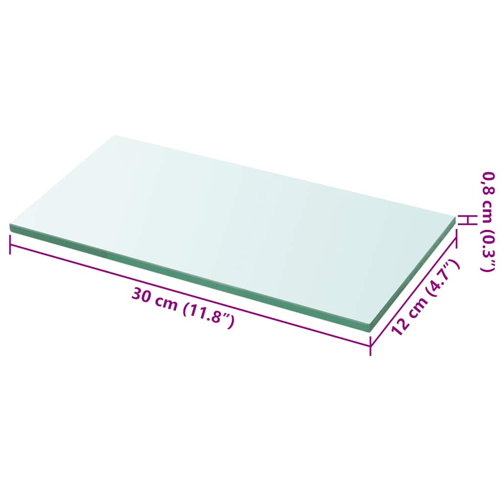 Regalboden Glas Transparent 20x12 cm