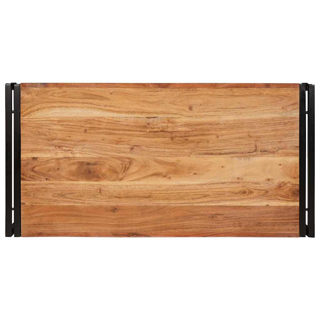 Badregal für Braun 40 x 50 x 23 cm Massives rohes Mangoholz