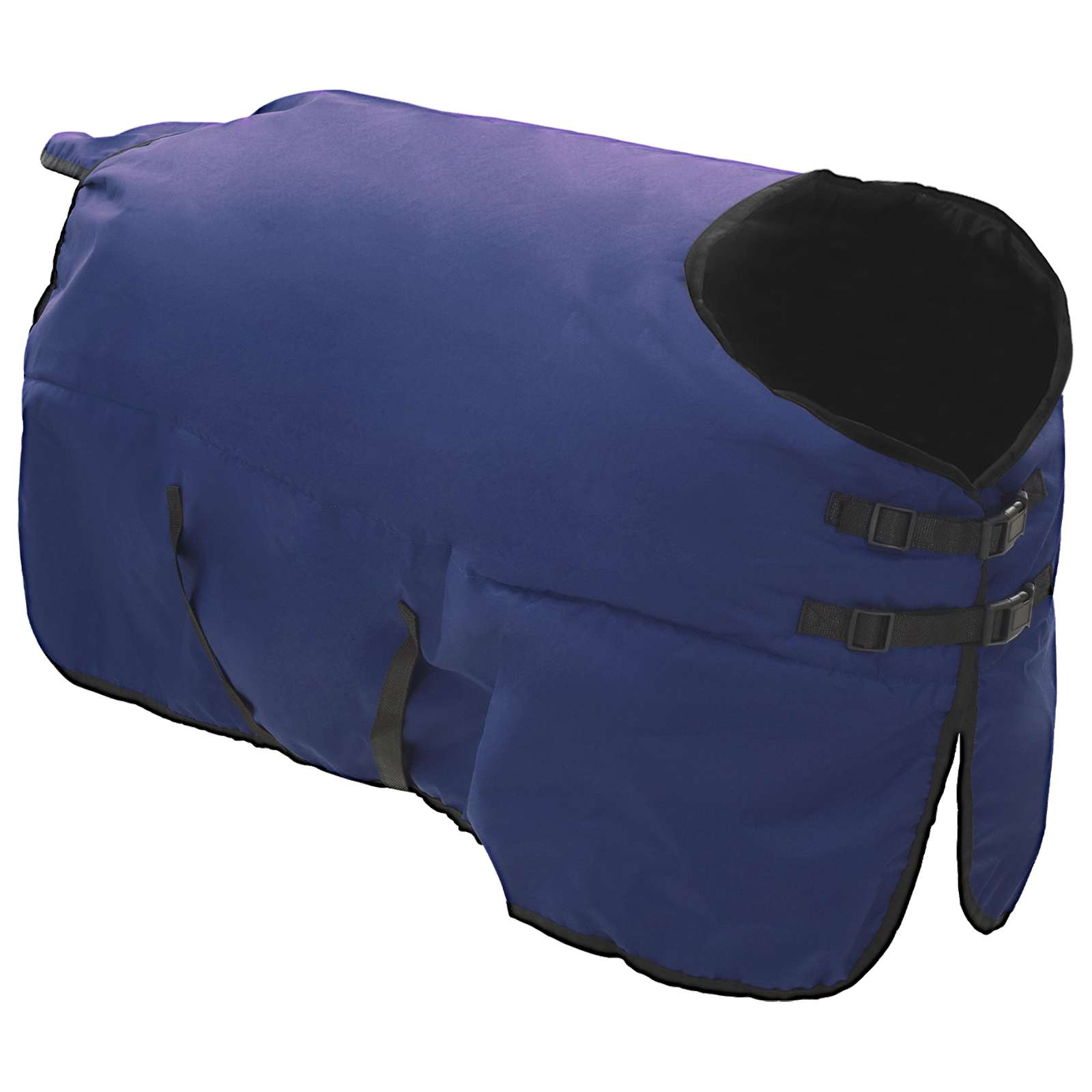 Pferdedecke Dunkelgrün und Schwarz 75 cm Polyester