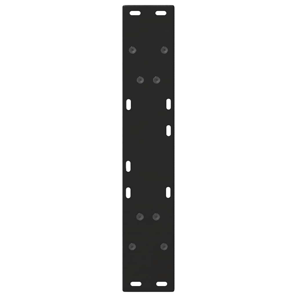 Couchtischbeine V-Form 2 Stück Schwarz 30x(30-31,3) cm Stahl