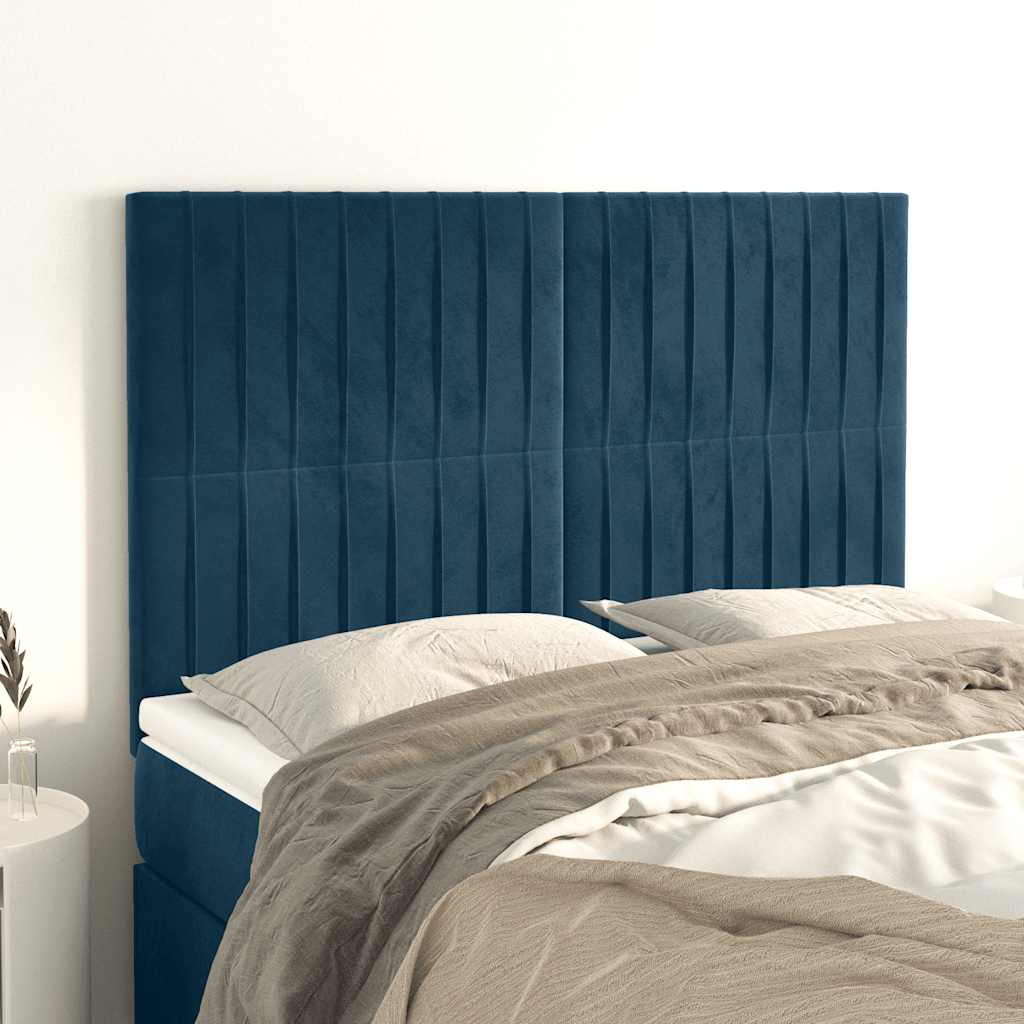 Kopfteil Hellgrau 80x5x118/128 cm Samt