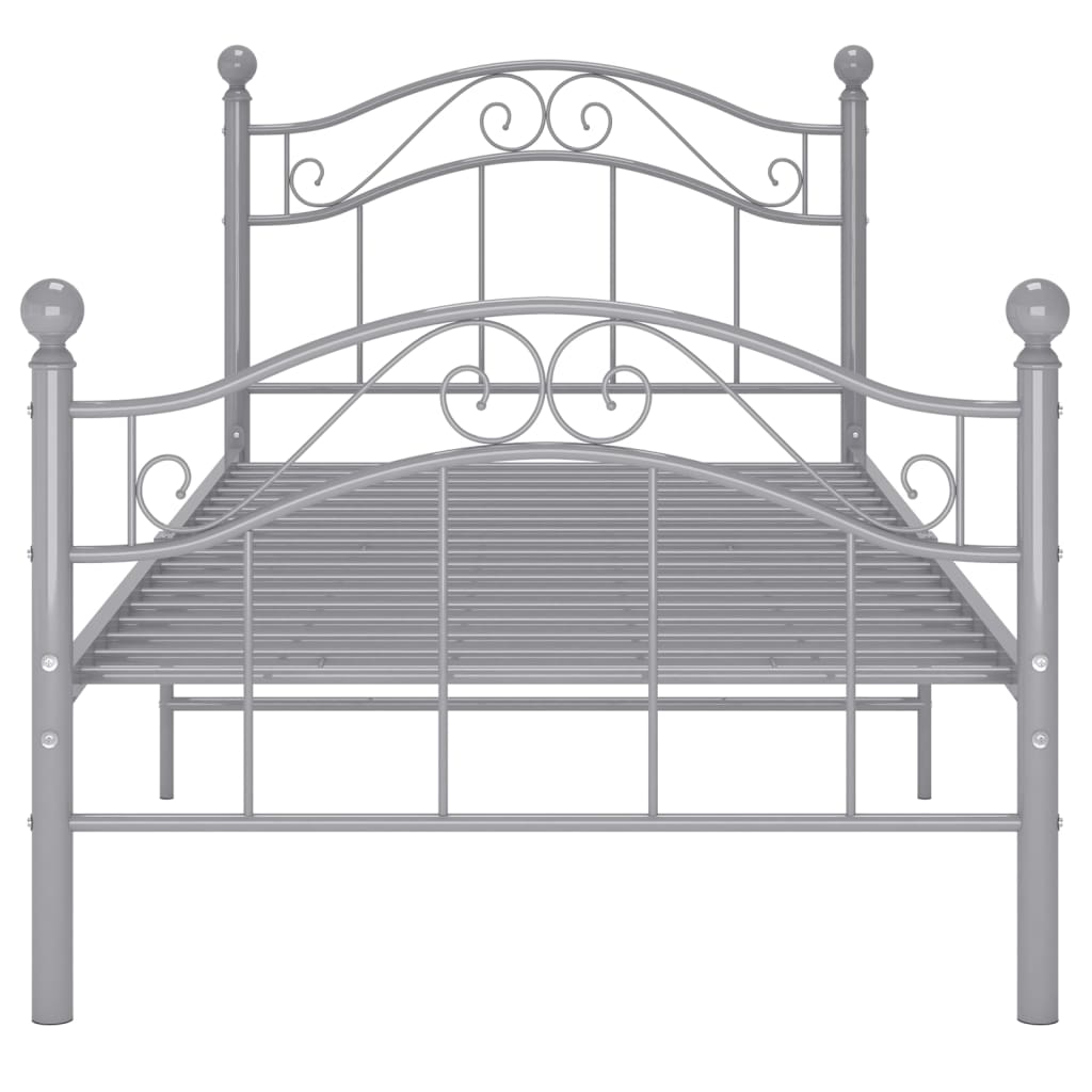 Bett Schwarz Metall 90x200 cm