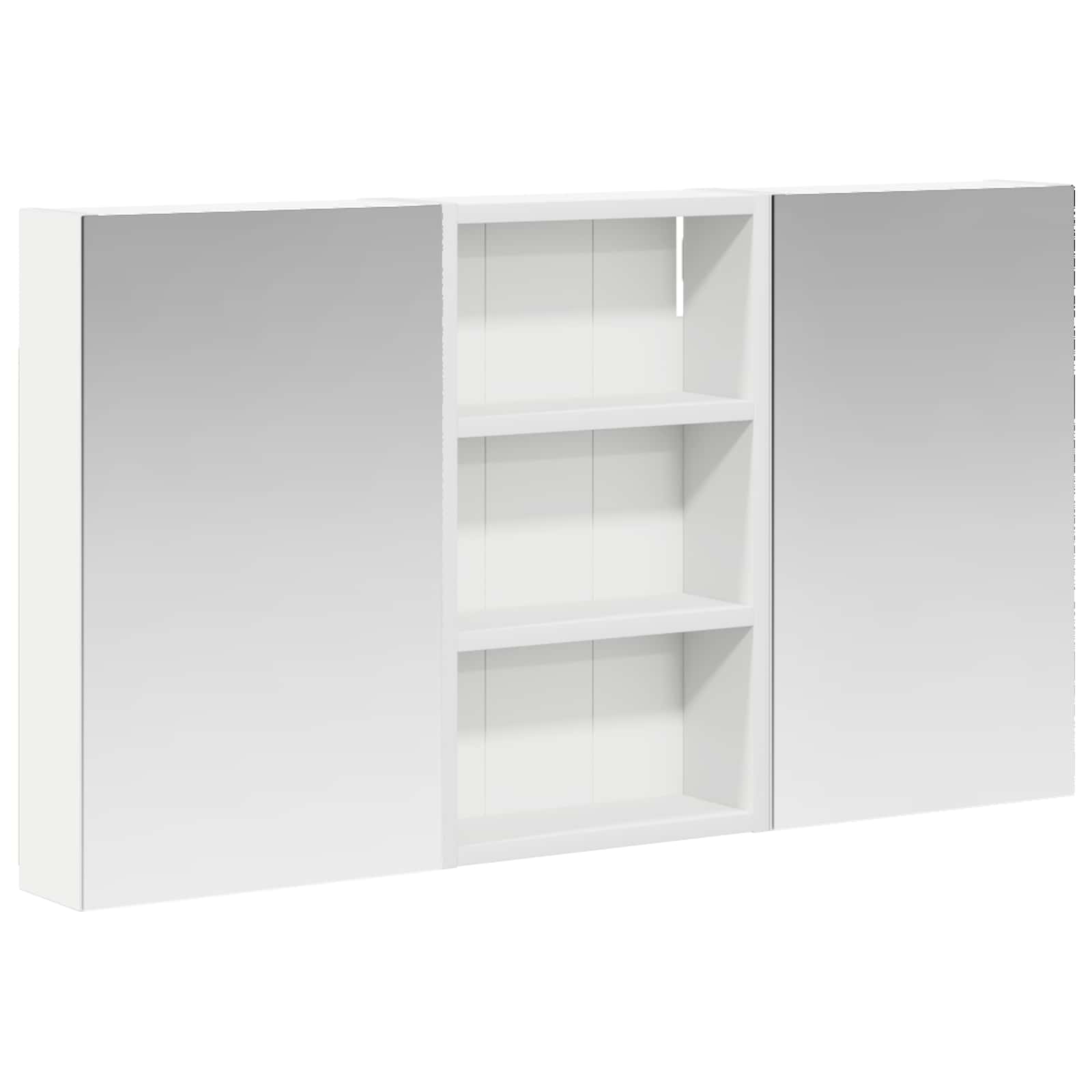 Badezimmerschrank-Set 3 pcs 80 x 10,5 x 50 cm Holzwerkstoff