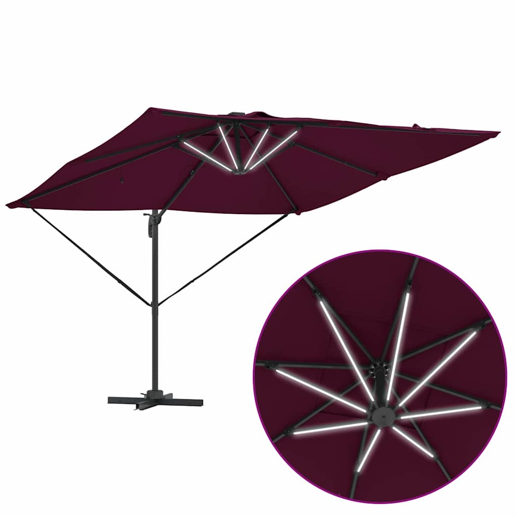 Sonnenschirm Sand 286 x 284 x 270 cm Aluminium und Polyester