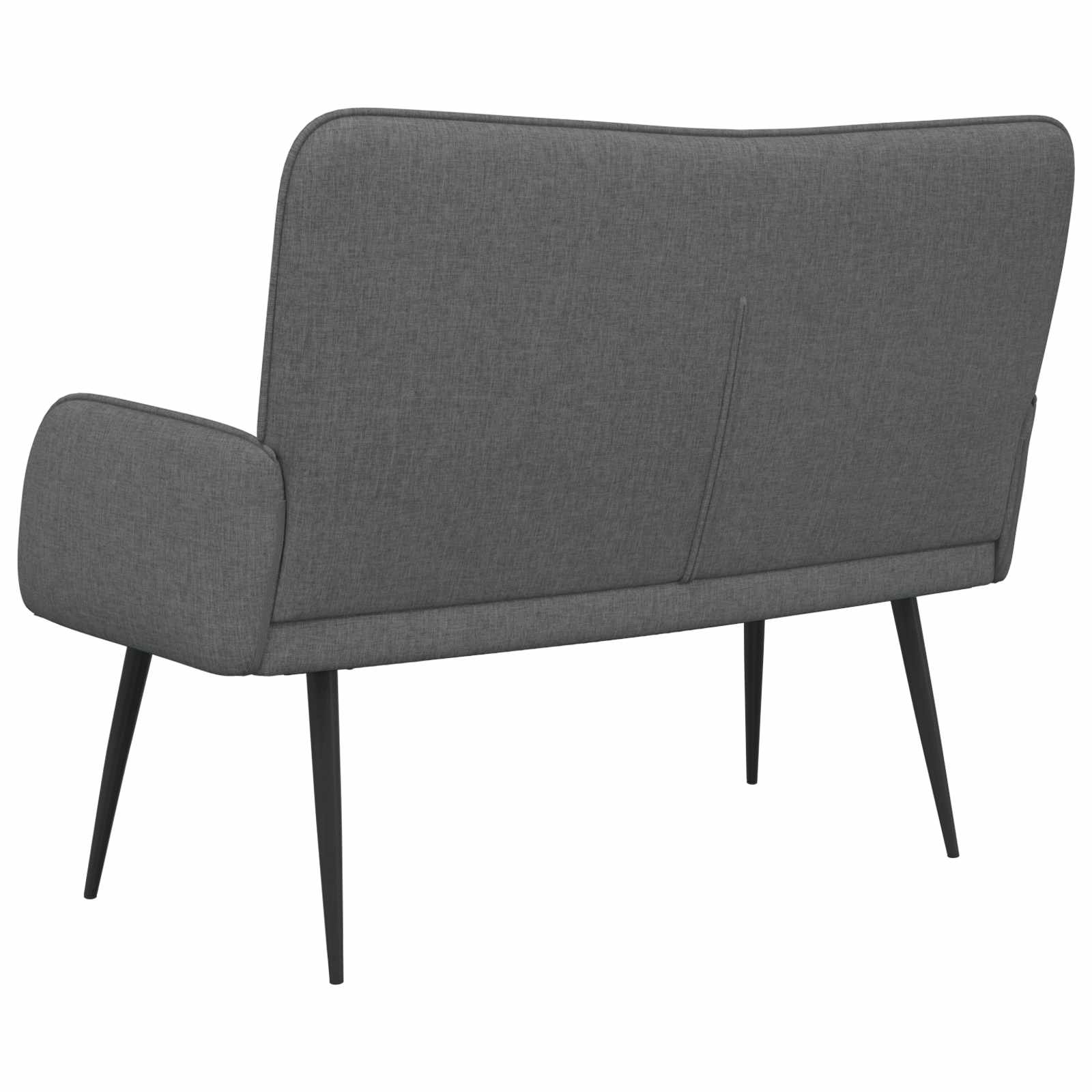 2-Sitzer Sofa Hellgrau 115 x 61 x 87 cm Stoff