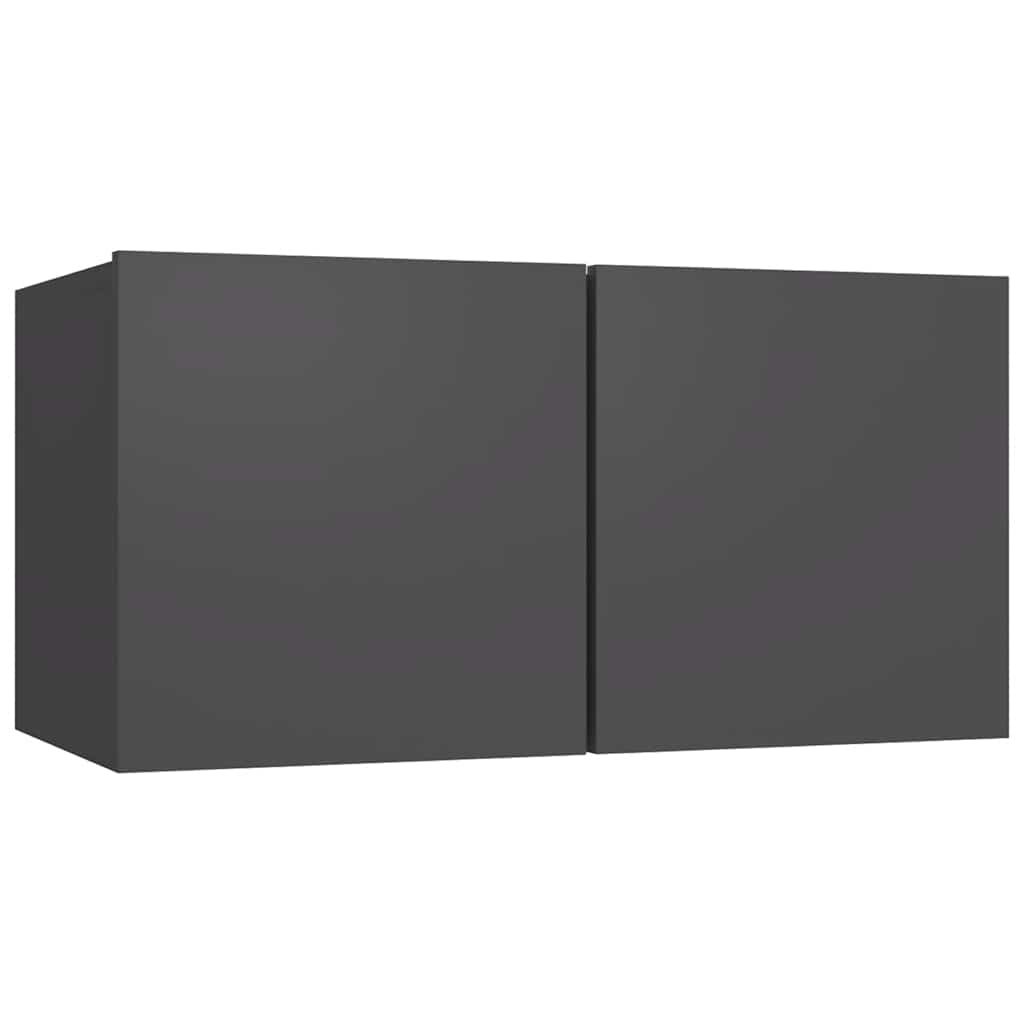 4-tlg. TV-Schrank-Set Weiß Holzwerkstoff