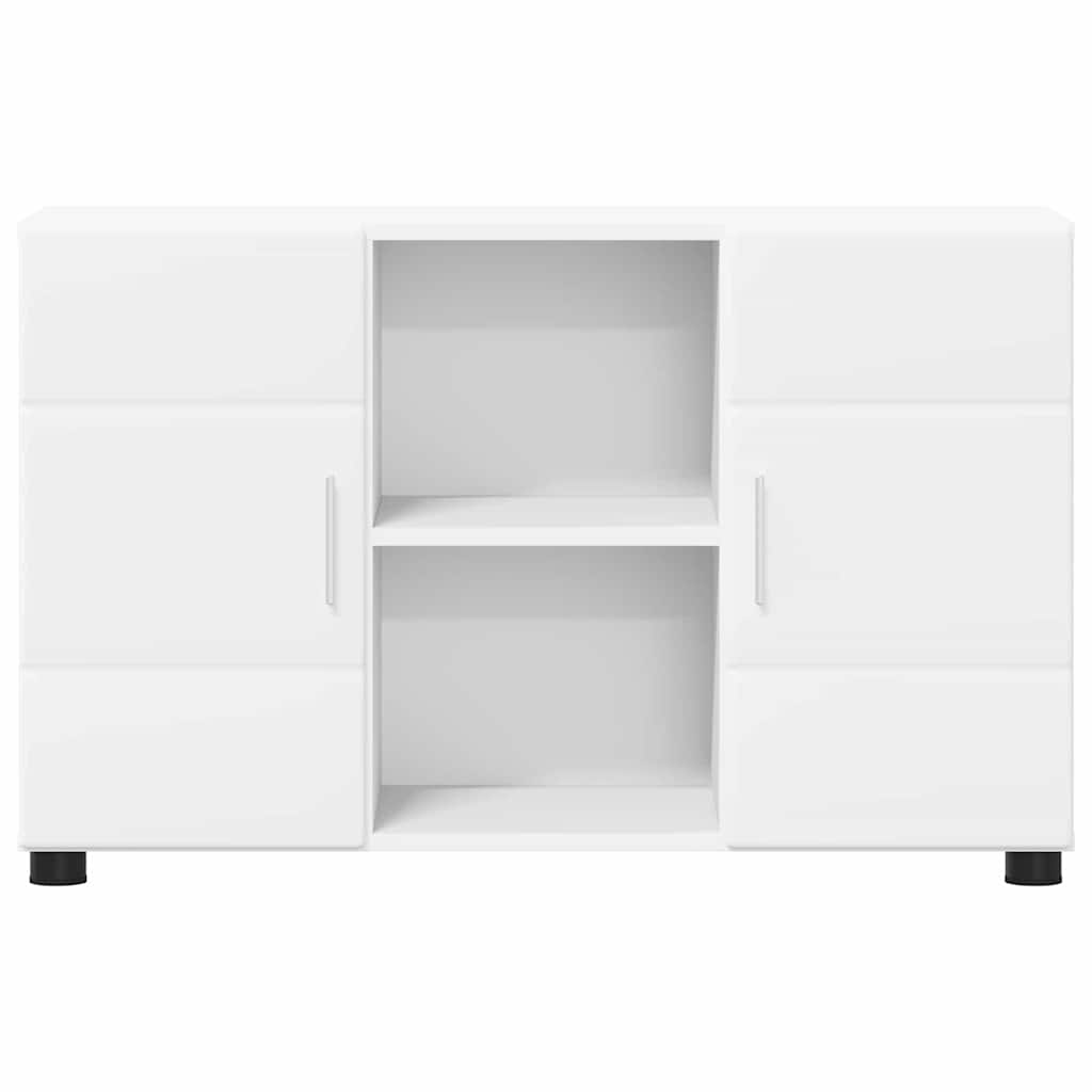 Highboard mit Regal FLORIN Weiß 60 x 35 x 182 cm Holzwerkstoff