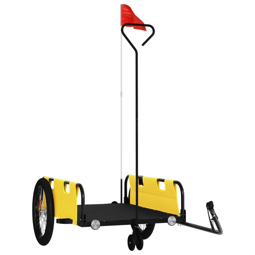 Fahrradanhänger Orange Oxford-Gewebe und Eisen