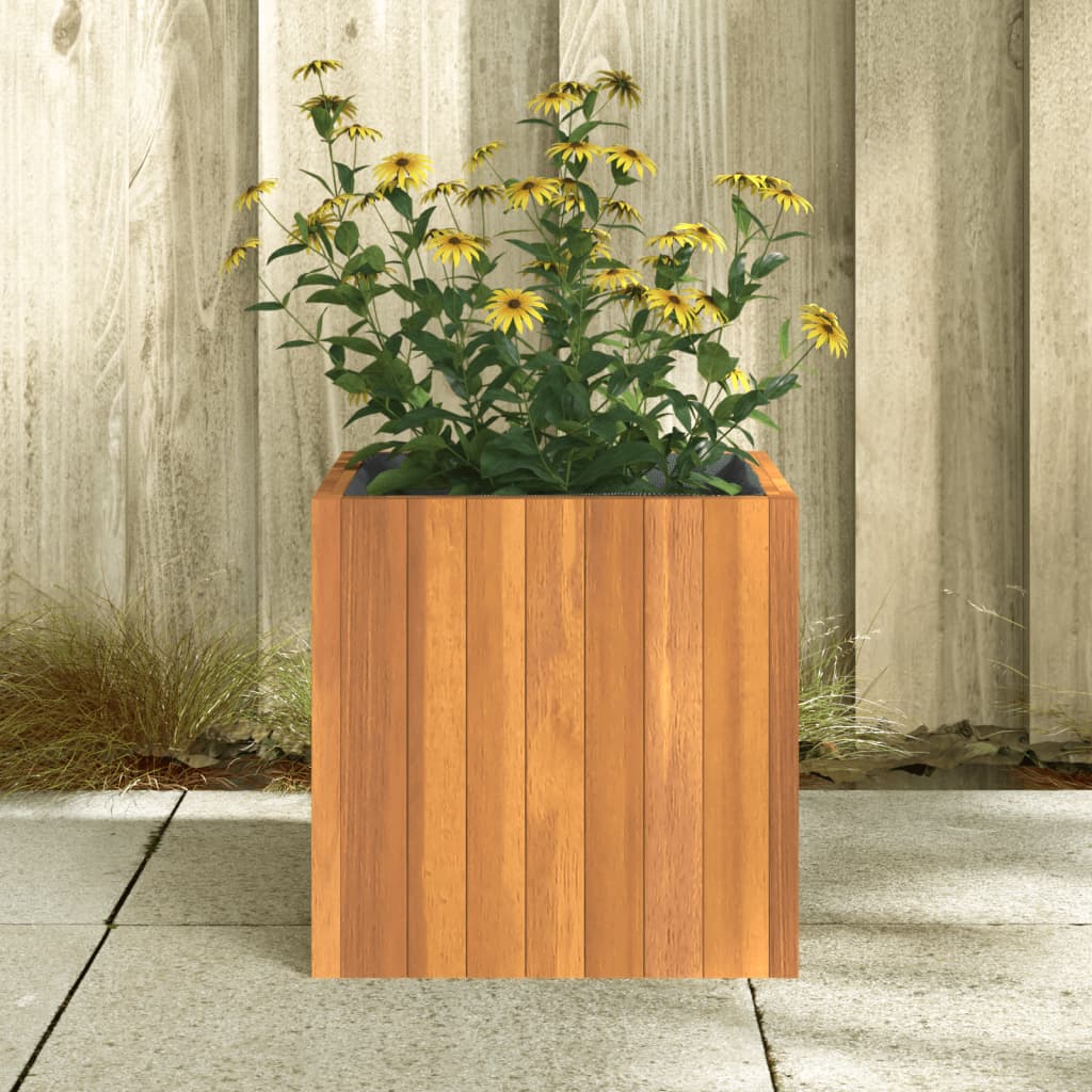 Pflanzkübel 25x25x25 cm Massivholz Akazie