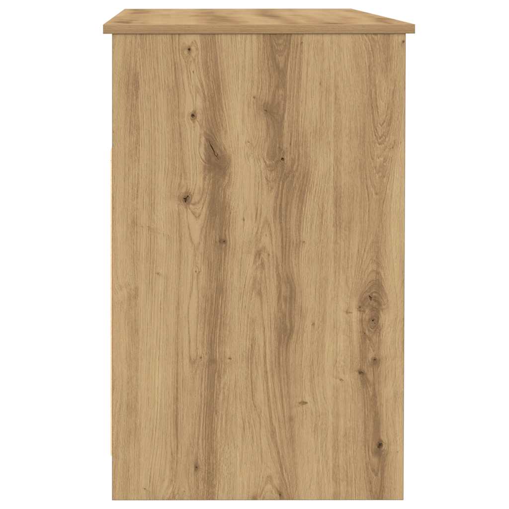 Schreibtisch mit Schubladen Weiß 102x50x76 cm Holzwerkstoff