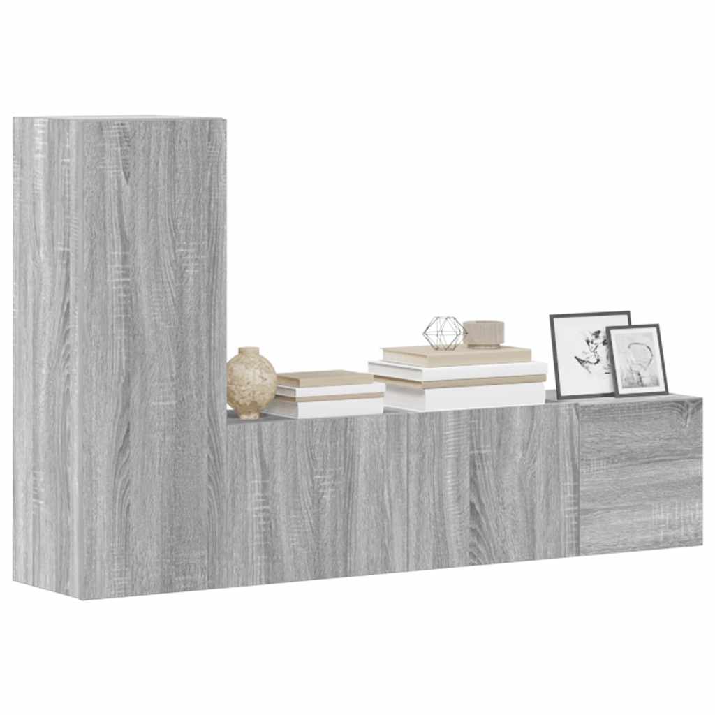 5-tlg. TV-Schrank-Set Weiß Holzwerkstoff