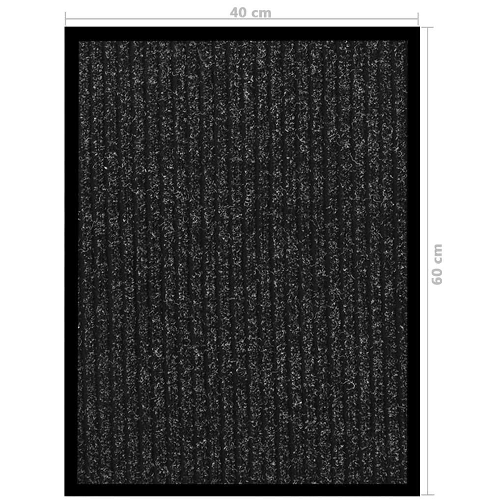 Fußmatte Gestreift Grau 60x80 cm