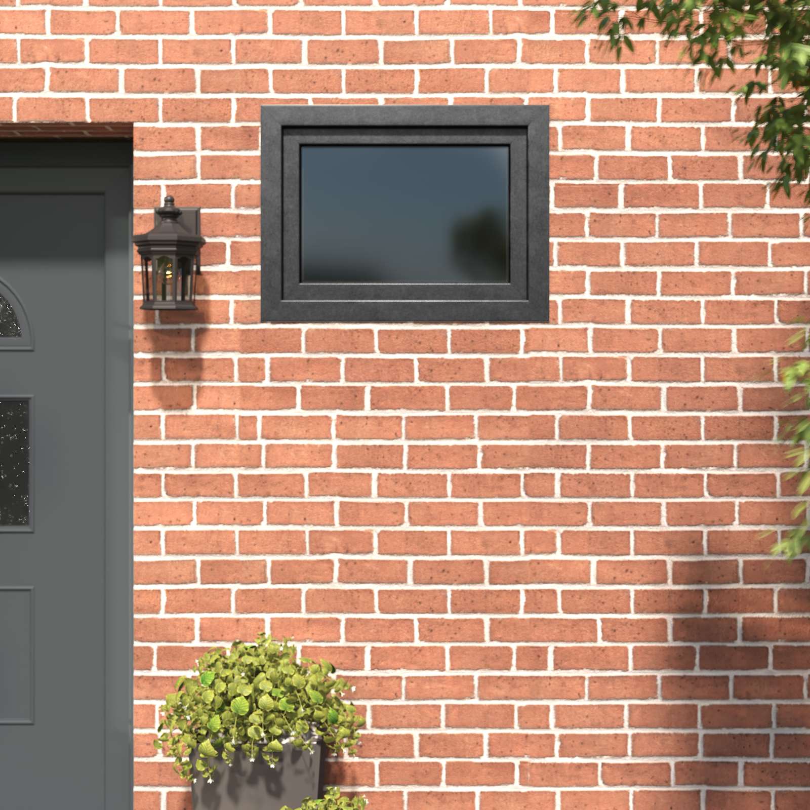 Kellerfenster RISOR 50 x 50 cm PVC und Glas Weiß