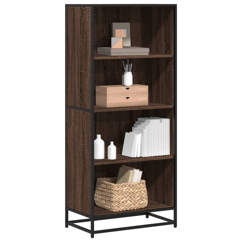 Bücherregal Schwarz 60x35x139 cm Holzwerkstoff