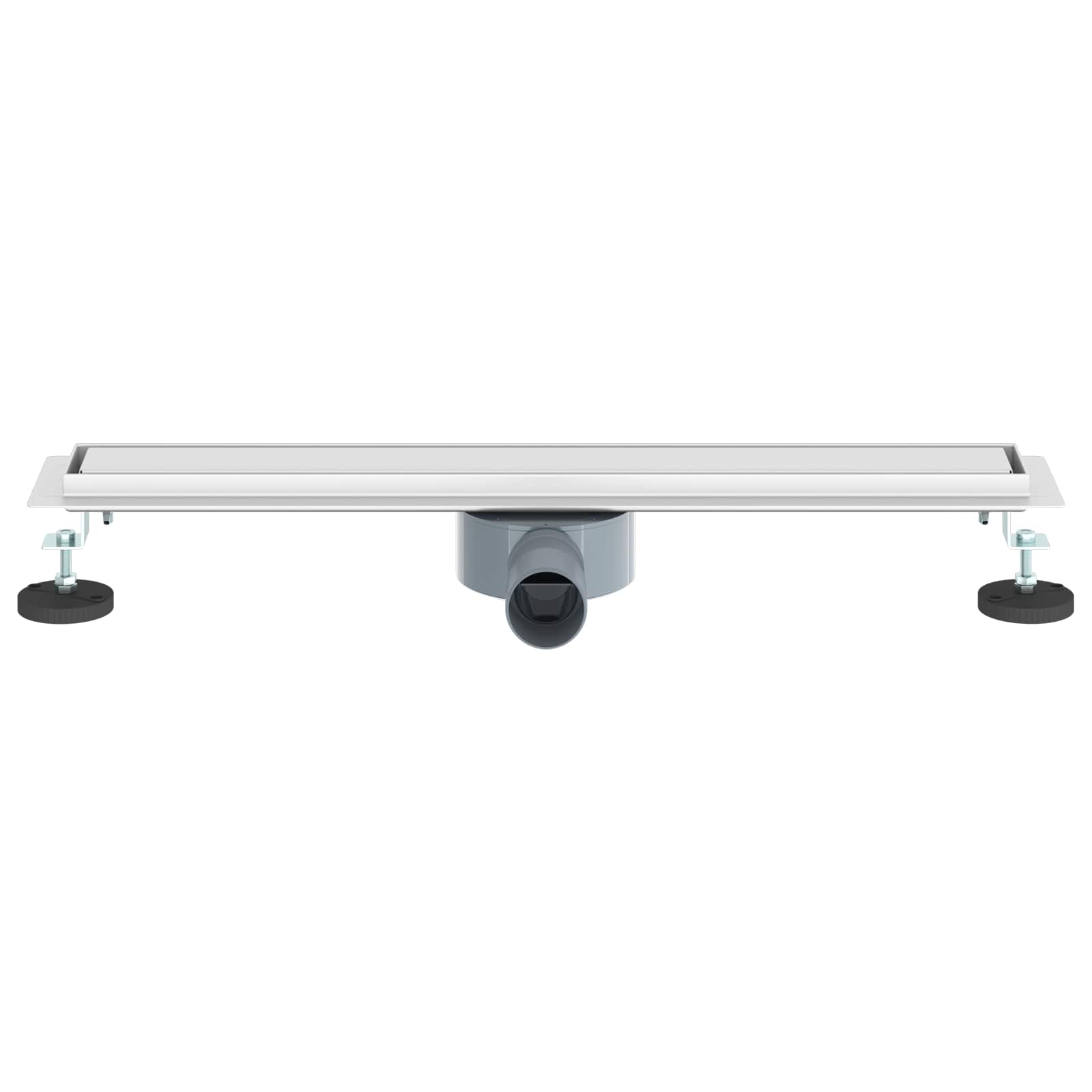 Duschablauf 2-in-1 mit 360° Siphon Silber 54 x 11 x 9,5 cm