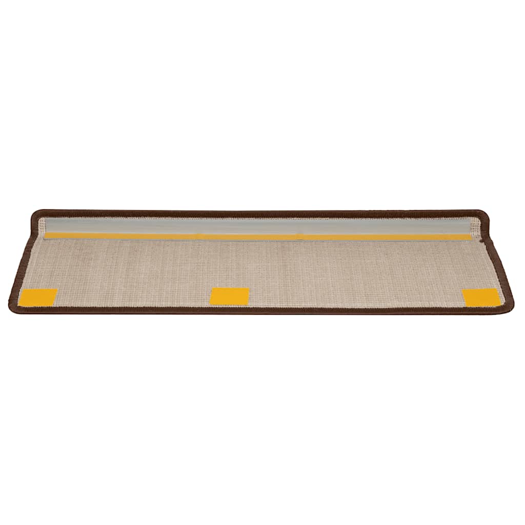 Stufenmatten 15 Stk. 65x21x4 cm Grau Rechteckiger Rand