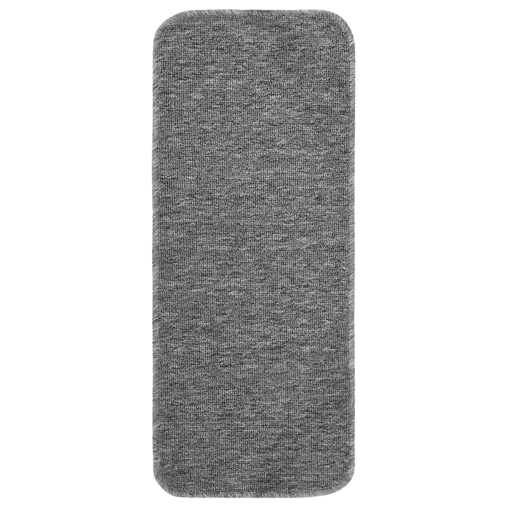 Antirutsch Stufenmatten 15 Stk. 60x25 cm Anthrazit Rechteckig