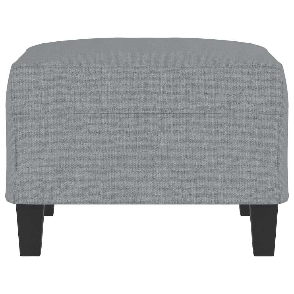Fußhocker Hellgrau 60x50x41 cm Stoff