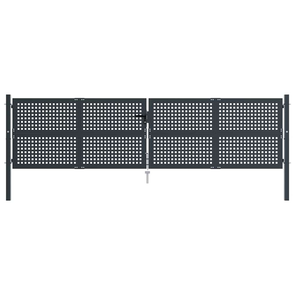 Gartentor Anthrazit 100x75 cm Stahl