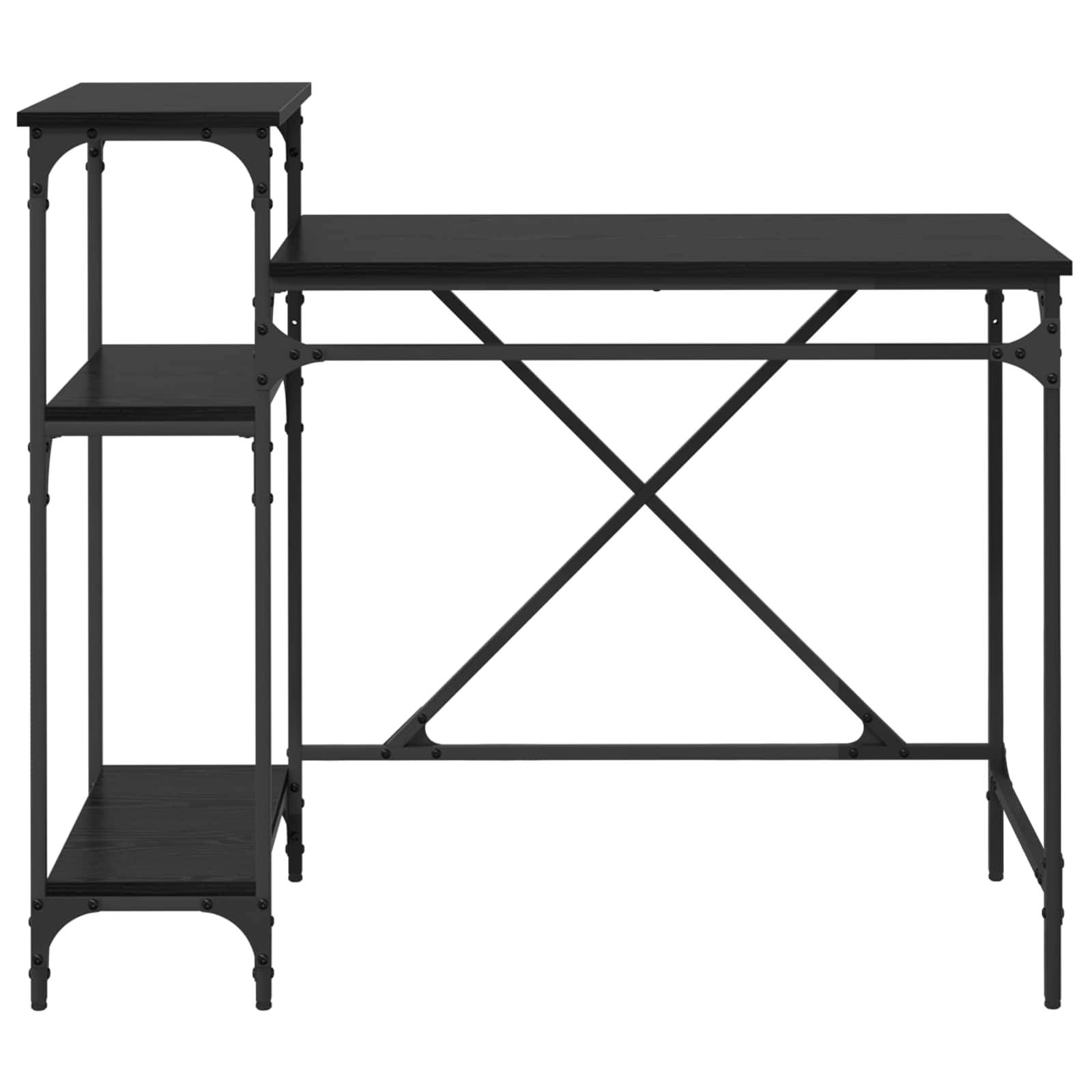 Schreibtisch mit Regal Sonoma-Eiche 135x50x90 cm Holzwerkstoff