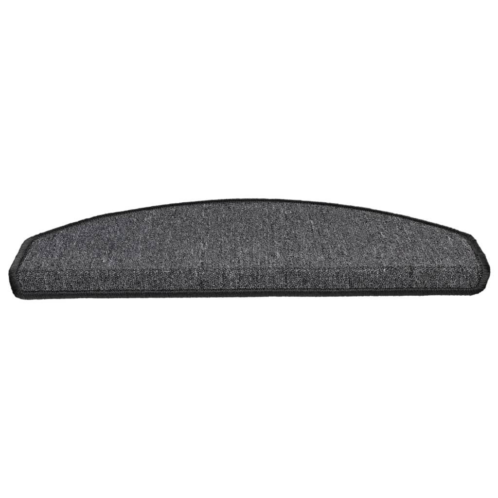 Stufenmatten 15 Stk. 56x17x3 cm Anthrazit Halbrund
