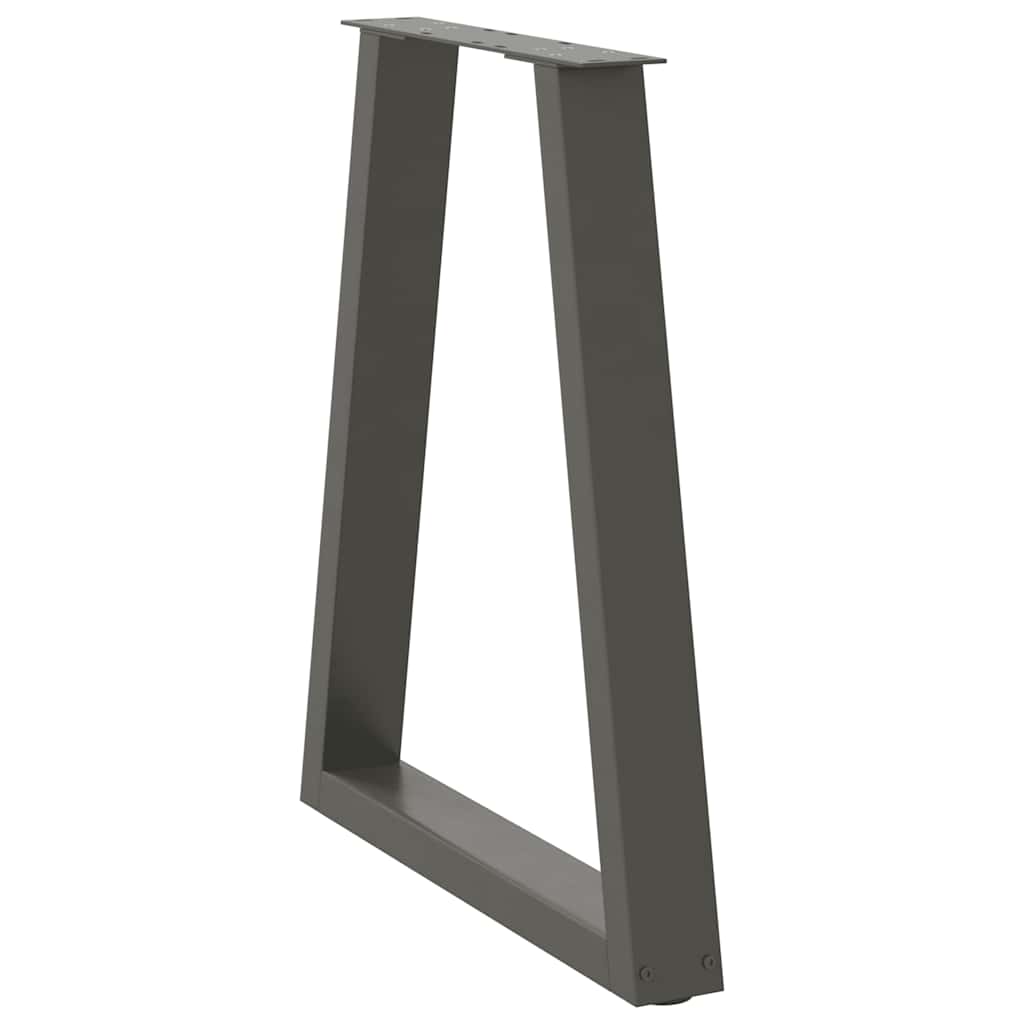 Couchtischbeine V-Form 2 Stück Schwarz 30x(30-31,3) cm Stahl