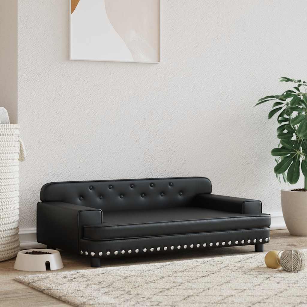 Hundebett Rosa 90x53x30 cm Samt