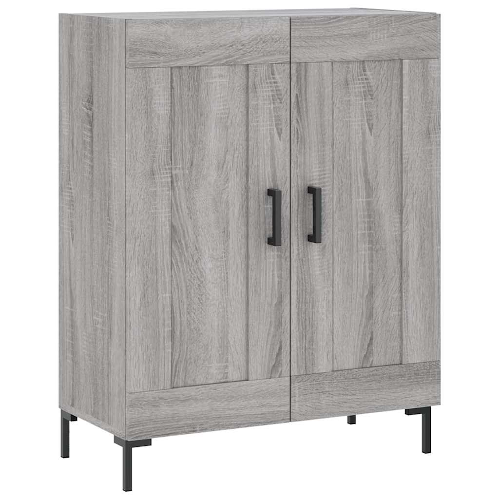 Highboard Hochglanz-Weiß 69,5x34x180 cm Holzwerkstoff