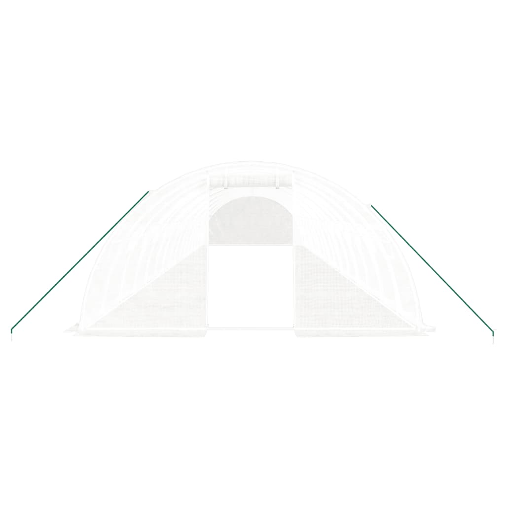 Gewächshaus mit Stahlrahmen Grün 8 m² 4x2x2 m