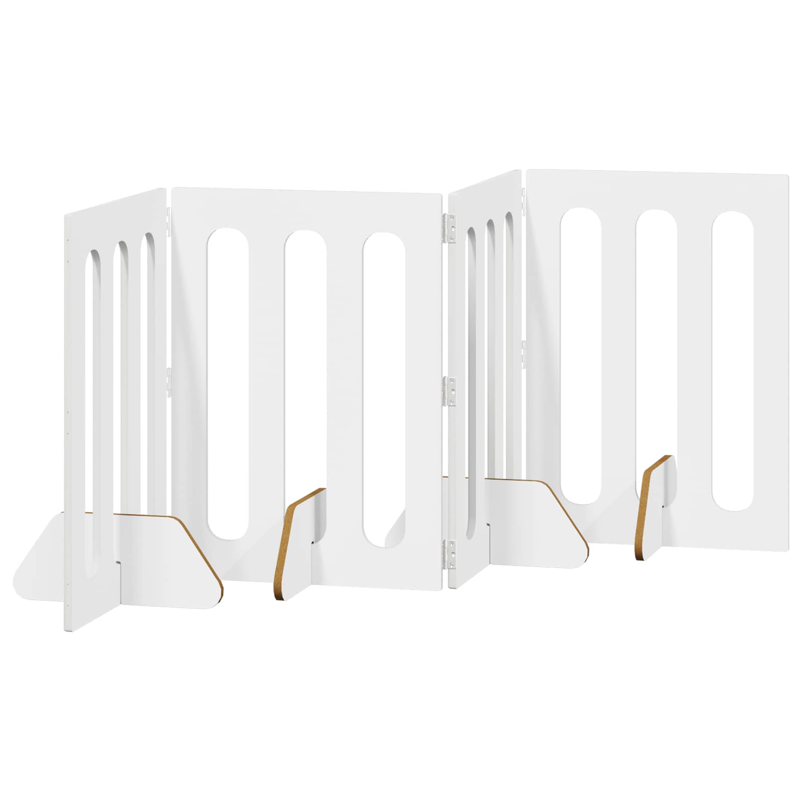 Faltbarer Haustierzaun 2 pcs Weiß 100,5 x 38 x 70 cm