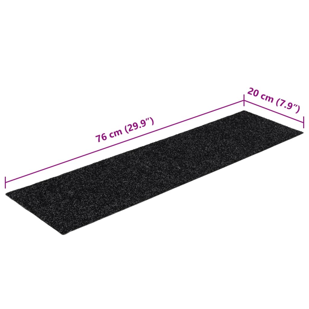 Stufenmatten Selbstklebend 15 Stk. 60x25 cm Hellbraun Rechteckig