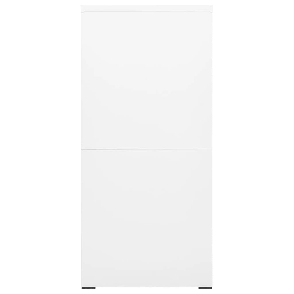 Aktenschrank Weiß 46x62x72,5 cm Stahl