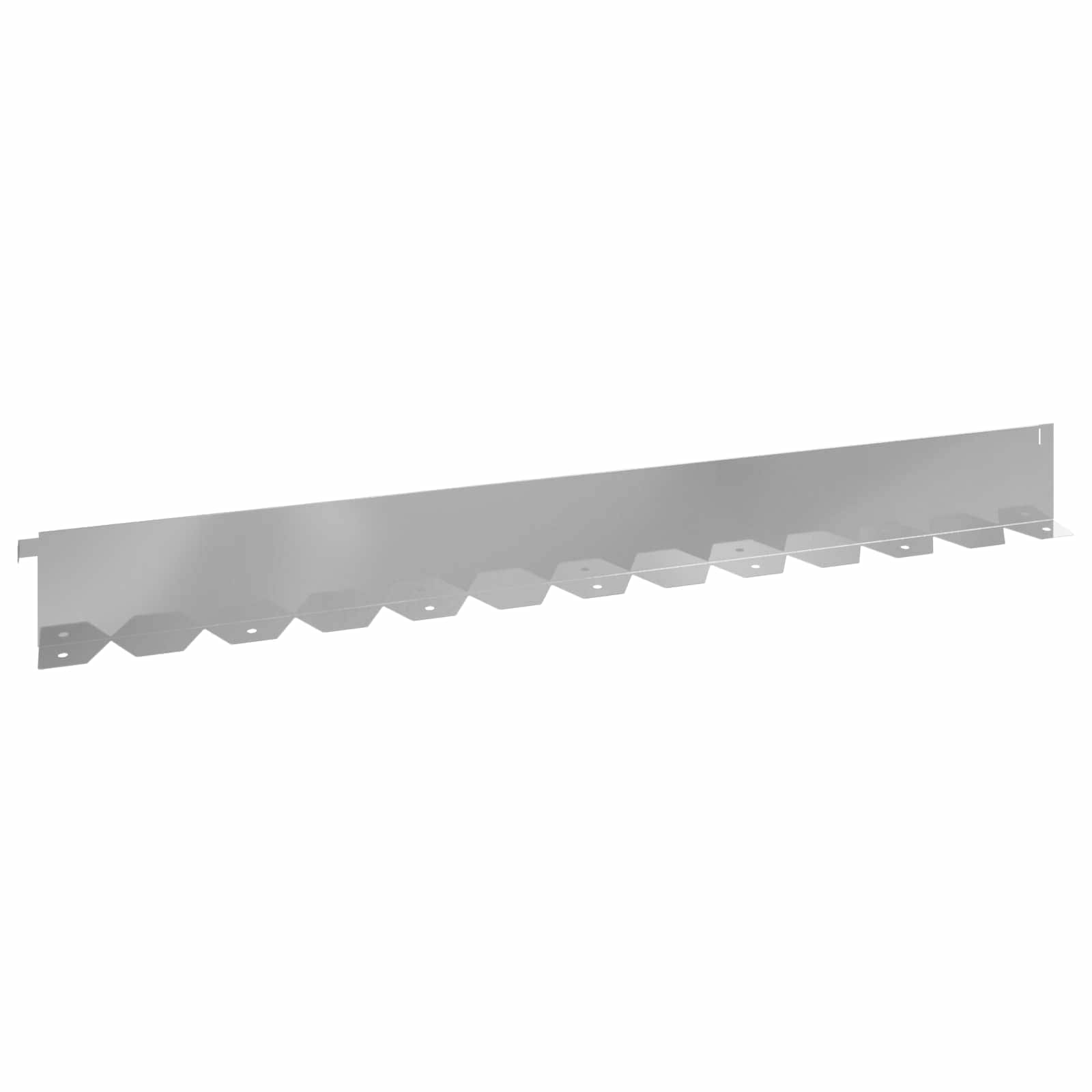 Raseneinfassung 10 pcs 102 x 4 x 4 cm Stahl Schwarz