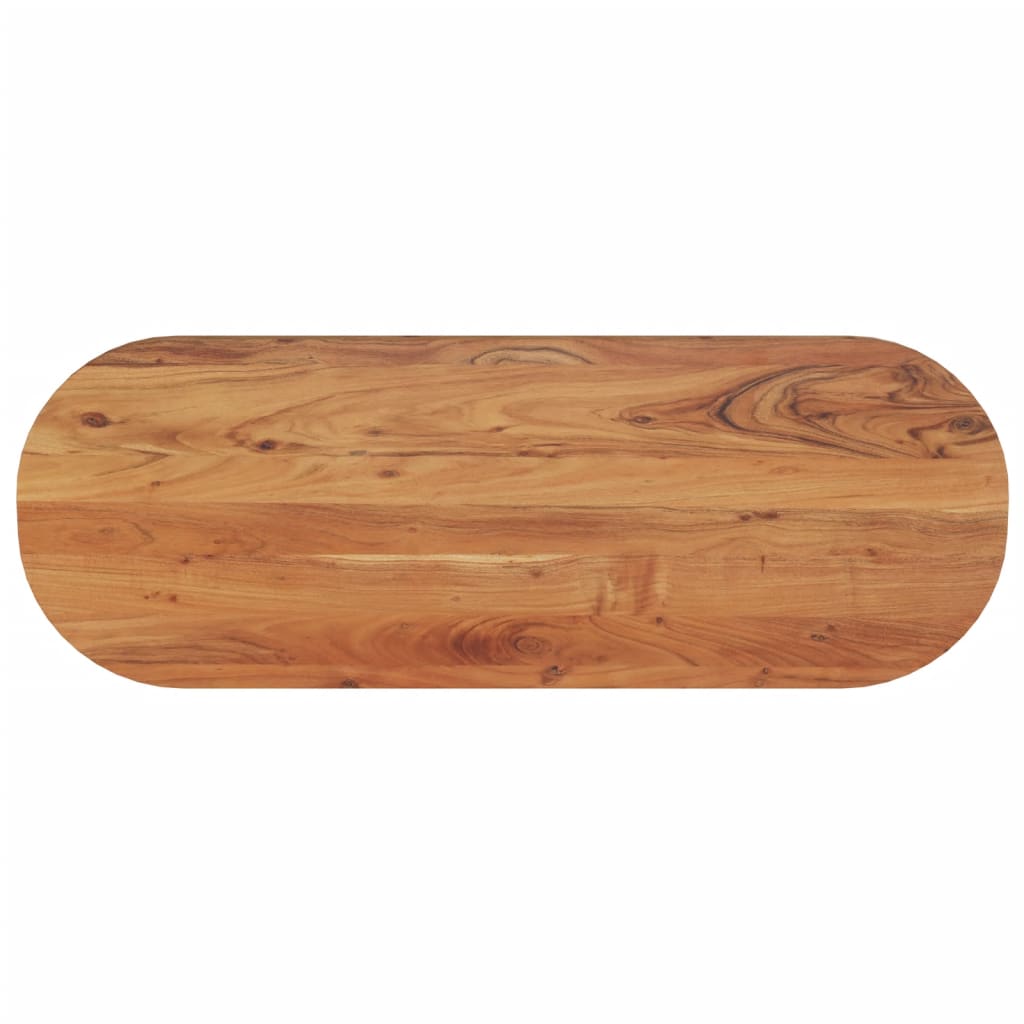 Tischplatte 110x40x2,5 cm Oval Massivholz Mango