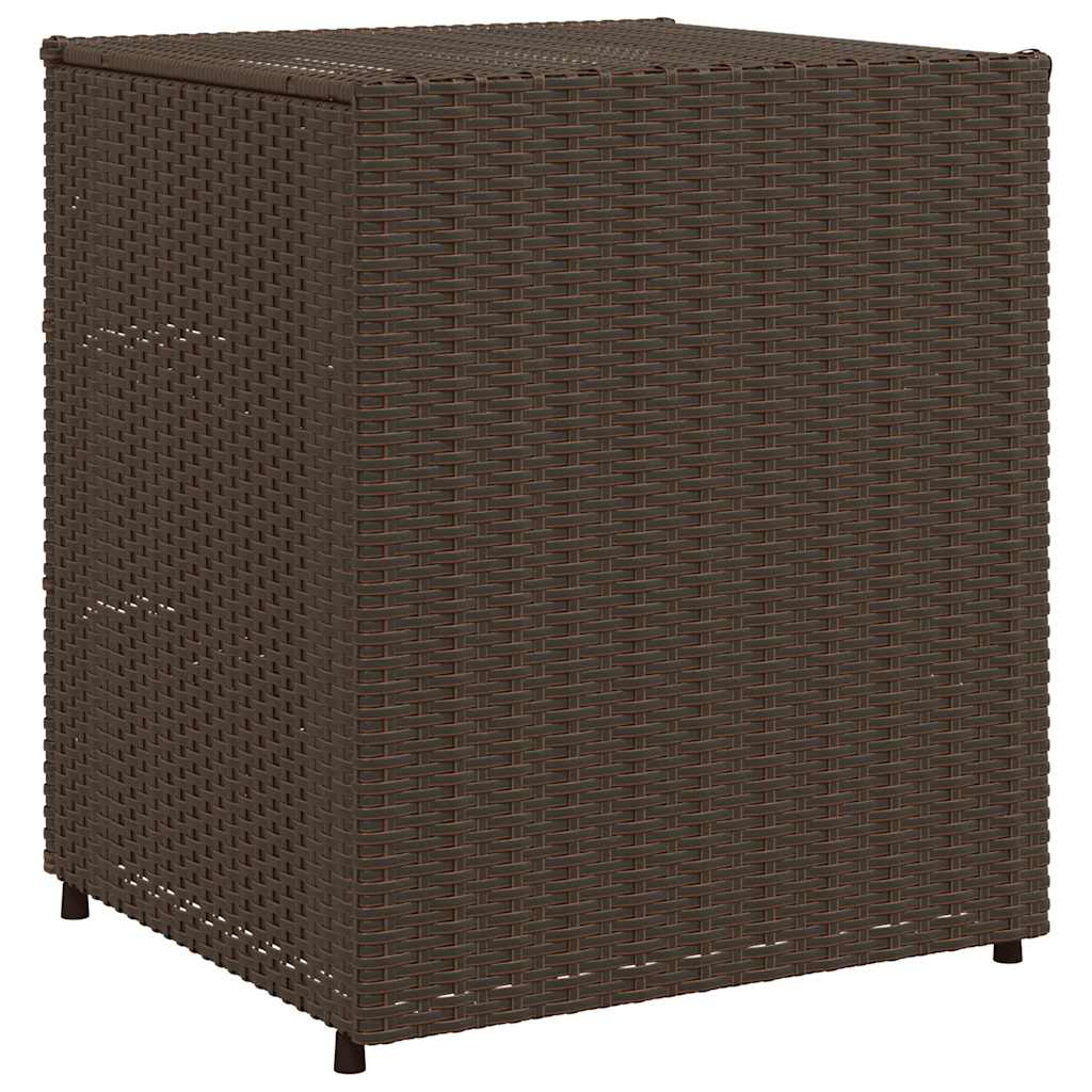 Gartenschrank Schwarz 55x59x80 cm Poly Rattan